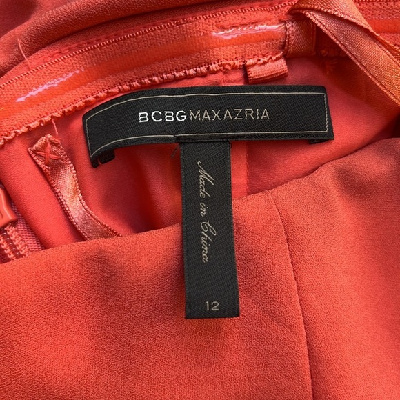 BCBG Maxazria Kate Coral Mini Dress , Size: 12 - Picture 15 of 17